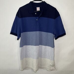Brooks Brothers Original Fit Performance Polo Shirt Mens Size L Large Blue Shade